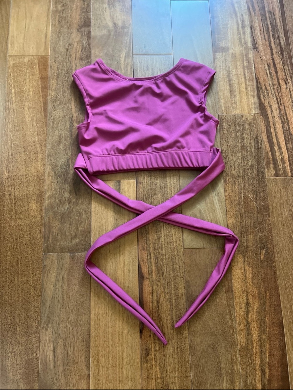 Fuchsia Wrap Dance Top